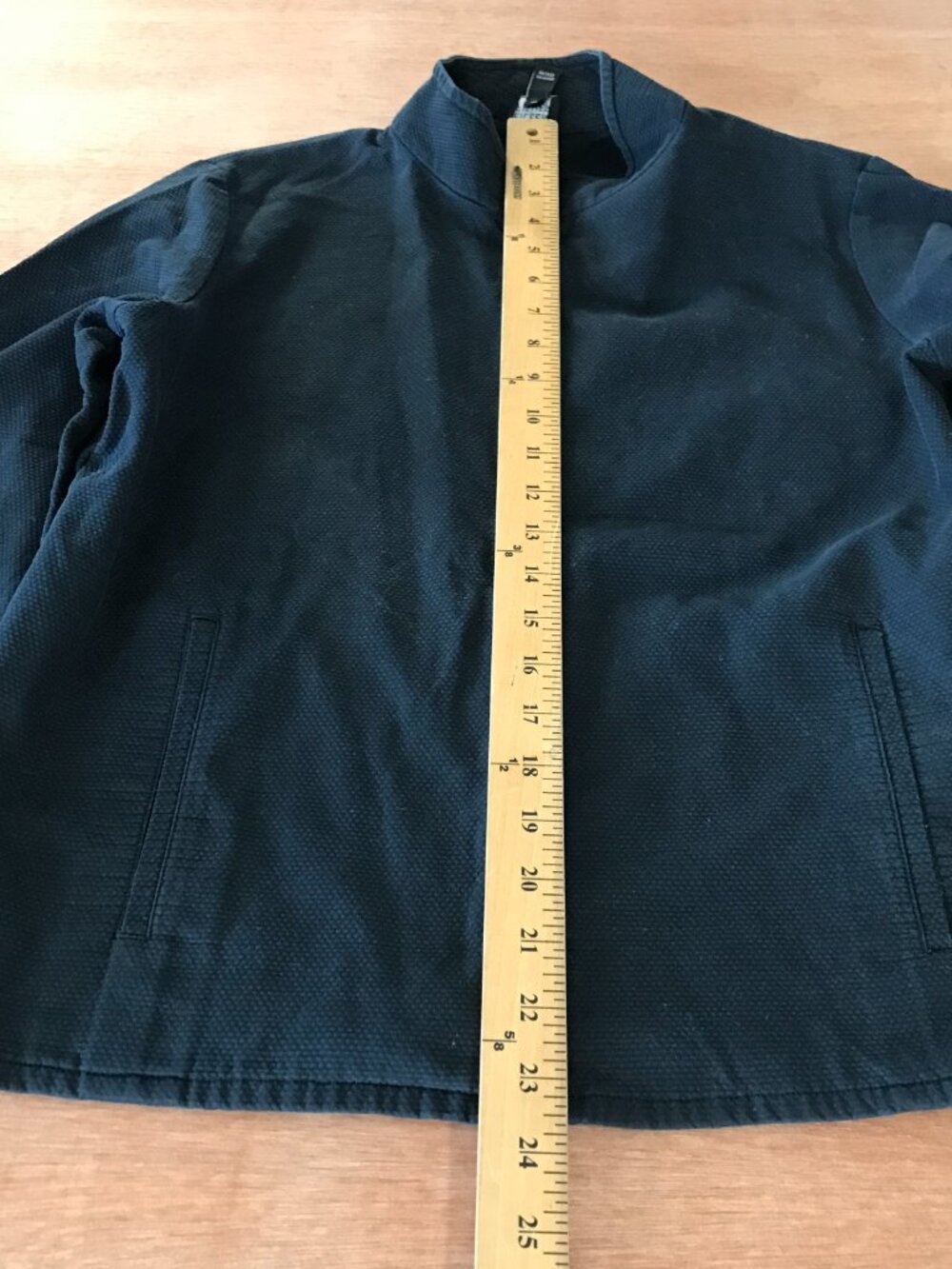 Eileen Fisher Windbreaker Jacket Women S Black Full Zip Pocket Long Sleeve 19235 - Picture 4 of 11